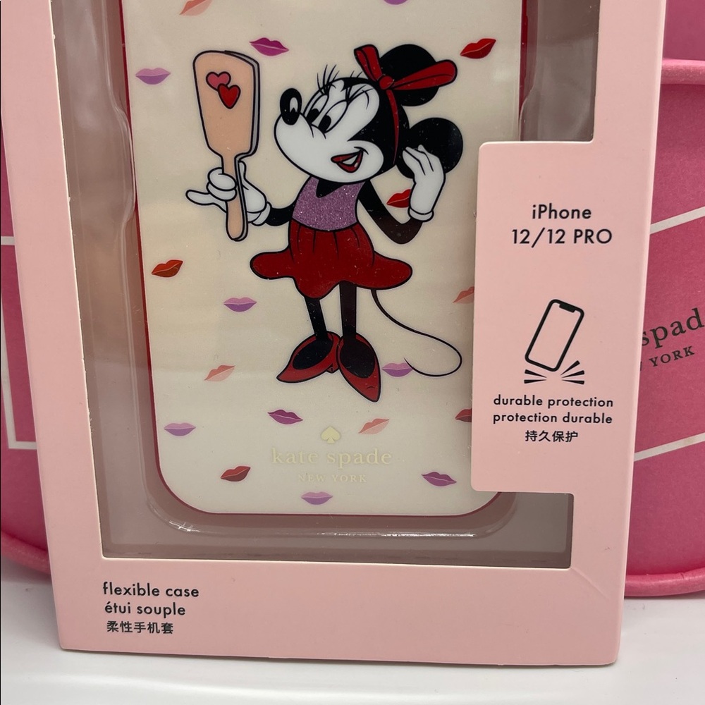 Kate Spade Minnie Mouse iPhone 12/12 Pro Case - Cream and Red - Picture 4 of 16